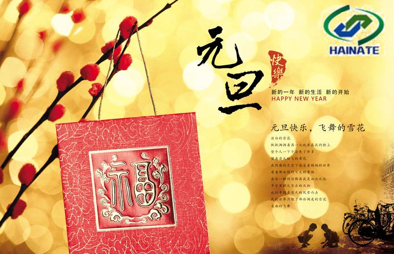 濟南海納特科技有限公司祝您元旦快樂！